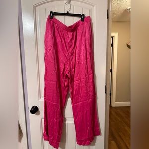 flowy pink pants